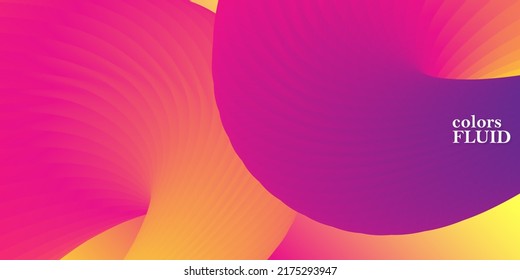 Fluid background. Liquid color. Abstract colorful gradient. Dynamic 3d flow wave. Fluid abstract design.