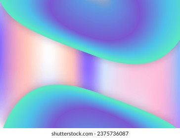 Fluid background. Magic flyer, certificate design. Vivid gradient mesh. Holographic 3d backdrop with modern trendy blend. Fluid background with liquid dynamic elements and shapes.