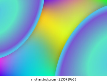 Fluid background. Minimal flyer, banner layout. Holographic 3d backdrop with modern trendy blend. Vivid gradient mesh. Fluid background with liquid dynamic elements and shapes.