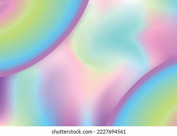 Fluid background. Minimal magazine, poster design. Holographic 3d backdrop with modern trendy blend. Vivid gradient mesh. Fluid background with liquid dynamic elements and shapes.