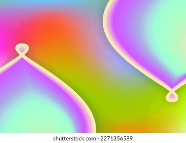 Fluid background. Molecular card, presentation layout. Vivid gradient mesh. Holographic 3d backdrop with modern trendy blend. Fluid background with liquid dynamic elements and shapes.