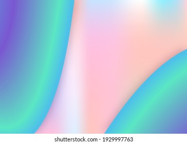 Fondo fluido. Tarjeta psicodélica, plantilla de invitación. Malla gradiente vívida. Fondo holográfico en 3d con moderna combinación de moda. Fondo fluido con elementos dinámicos líquidos y formas.
