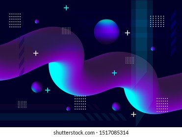 fluid background with purple color. vector background