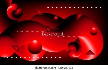 fluid background with red color