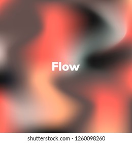 Fluid background, square blurred background, gradient, vector illustration. Living coral. Black. Pink.  Color of the year 2019.