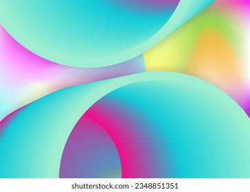 Fluid background. Vibrant card, presentation frame. Vivid gradient mesh. Holographic 3d backdrop with modern trendy blend. Fluid background with liquid dynamic elements and shapes.