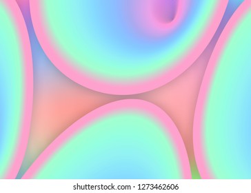 Fluid background. Vivid gradient mesh. Abstract flyer, cover design. Holographic 3d backdrop with modern trendy blend. Fluid background with liquid dynamic elements and shapes.