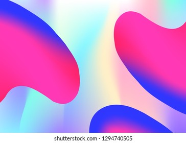 Fluid background. Vivid gradient mesh. Minimal book, certificate composition. Holographic 3d backdrop with modern trendy blend. Fluid background with liquid dynamic elements and shapes.