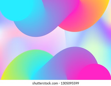 Fluid background. Vivid gradient mesh. Soft certificate, cover design. Holographic 3d backdrop with modern trendy blend. Fluid background with liquid dynamic elements and shapes.