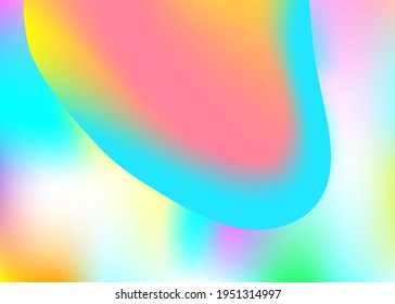 Fluid background. Vivid gradient mesh. Holographic 3d backdrop with modern trendy blend. Futuristic wallpaper, certificate design. Fluid background with liquid dynamic elements and shapes.