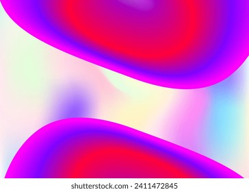 Fluid background. Vivid gradient mesh. Holographic 3d backdrop with modern trendy blend. Creative cover, presentation composition. Fluid background with liquid dynamic elements and shapes.