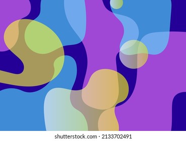 Fluid background. wallpaper. blue, 
 purple and yellow gradient with modern pastel scene