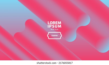fluid background.It's a gradation wallpaper with pink and sky blue