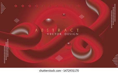 fluid backround with red color