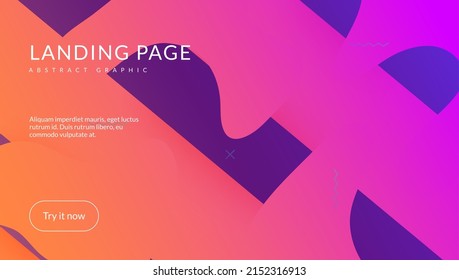 Fluid Banner. Cool Abstract Design. Art Landing Page. Pink Bright Poster. Neon Layout. Minimal Journal. Technology Backdrop. Trendy Frame. Violet Fluid Banner