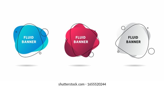 Flüssigkeitsbanner mit Farbverlauf-Einstellung