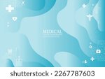 Fluid blue color wallpaer medical concept.Abstract vecor medical background