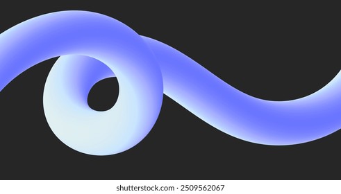 Fluid Blue Gradient Loop . 
