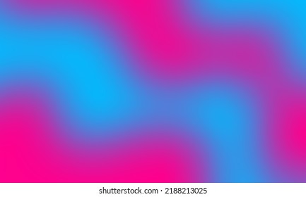 Fondo azul fluido y rosa con zona espaciosa. Fondo de desenfoque moderno