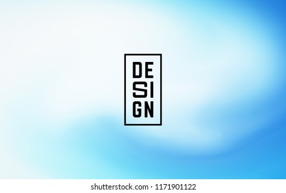 Composición de formas de color azul fluido con gradientes de malla de moda. Ilustración vectorial eps10 .