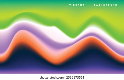 Fluid blurred gradient mesh background. Wavy smooth color blend backdrop. Suitable for presentation, poster, landing page, banner, or social media template.