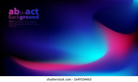 Fondo De Los Gradientes Desenfocados Con Fluido. Fondo abstracto para póster, folleto, tarjeta de invitación, festival de música, página web de lanzamiento. Concepto mínimo. Tendencias del futuro. Composición dinámica de formas.
