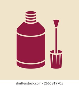 Fluid Cap red trendy useful vector Illustration design handsome colorful background.eps