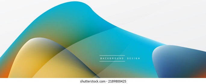 Fluid color abstract background. Liquid gradients, wave pattern. Trendy techno business template for wallpaper, banner, background or landing