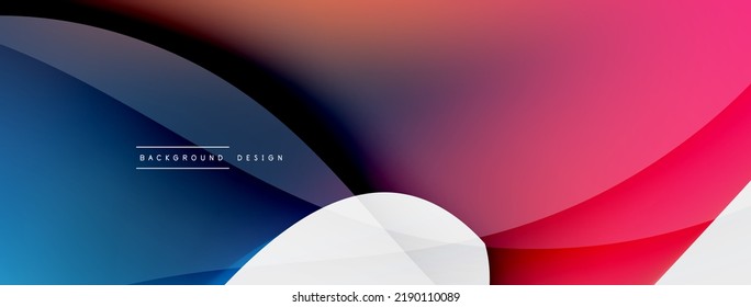 Fluid color abstract background. Liquid gradients, wave pattern. Trendy techno business template for wallpaper, banner, background or landing