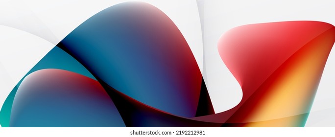 Fluid color abstract background. Liquid gradients, wave pattern. Trendy techno business template for wallpaper, banner, background or landing
