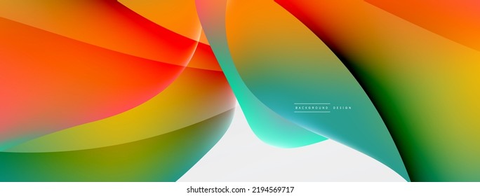 Fluid color abstract background. Liquid gradients, wave pattern. Trendy techno business template for wallpaper, banner, background or landing