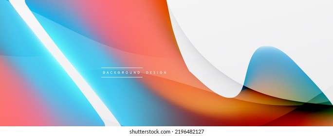 Fondo abstracto de color fluido. Gradientes líquidos, patrón de ondas. Plantilla de negocios de moda para tecno para papel de pared, banner, fondo o aterrizaje