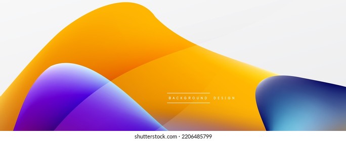 Fondo abstracto de color fluido. Gradientes líquidos, patrón de ondas. Plantilla de negocios de moda para tecno para papel de pared, banner, fondo o aterrizaje