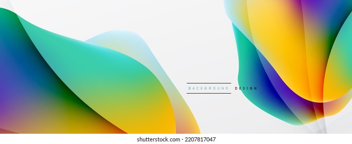 Fluid color abstract background. Liquid gradients, wave pattern. Trendy techno business template for wallpaper, banner, background or landing