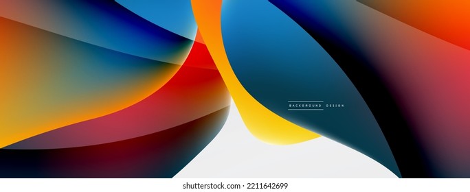 Fluid color abstract background. Liquid gradients, wave pattern. Trendy techno business template for wallpaper, banner, background or landing