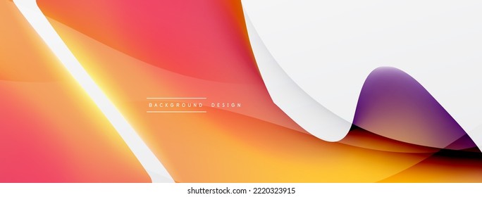 Fluid color abstract background. Liquid gradients, wave pattern. Trendy techno business template for wallpaper, banner, background or landing