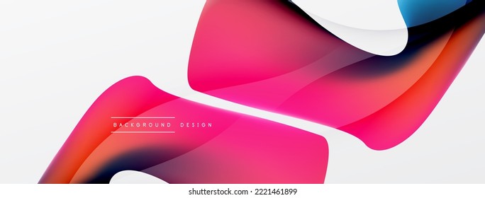Fluid color abstract background. Liquid gradients, wave pattern. Trendy techno business template for wallpaper, banner, background or landing