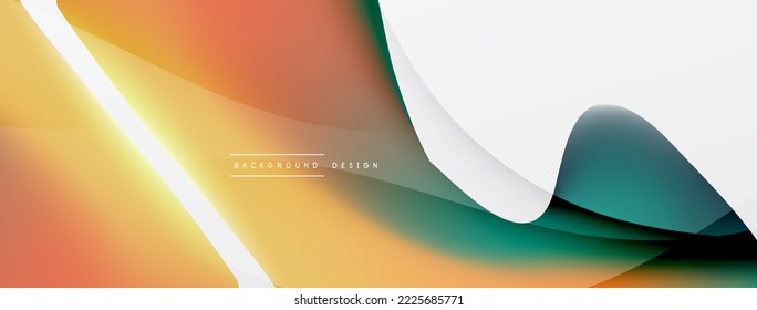 Fluid color abstract background. Liquid gradients, wave pattern. Trendy techno business template for wallpaper, banner, background or landing