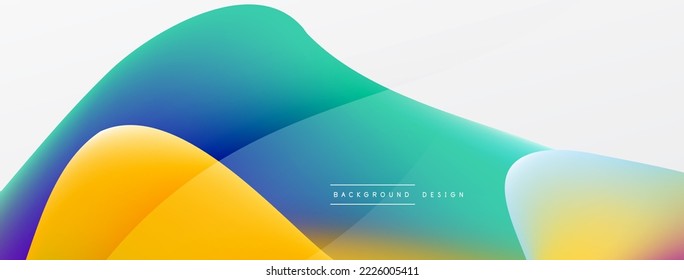 Fondo abstracto de color fluido. Gradientes líquidos, patrón de ondas. Plantilla de negocios de moda para tecno para papel de pared, banner, fondo o aterrizaje