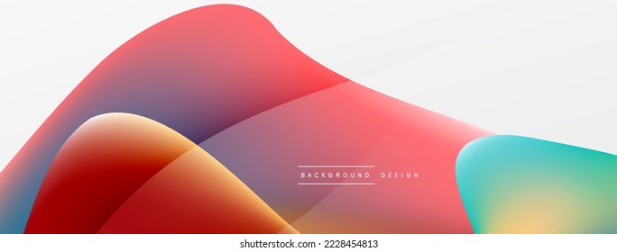 Fluid color abstract background. Liquid gradients, wave pattern. Trendy techno business template for wallpaper, banner, background or landing