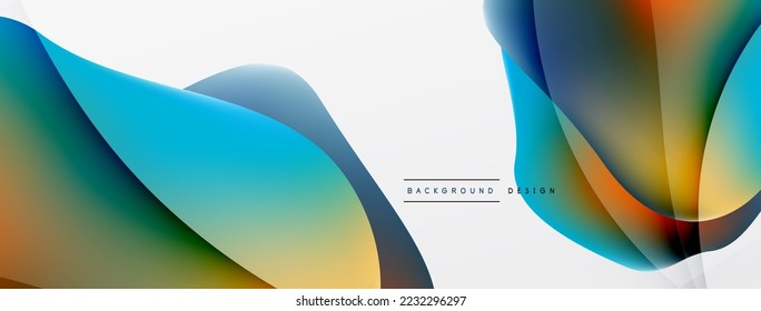 Fluid color abstract background. Liquid gradients, wave pattern. Trendy techno business template for wallpaper, banner, background or landing