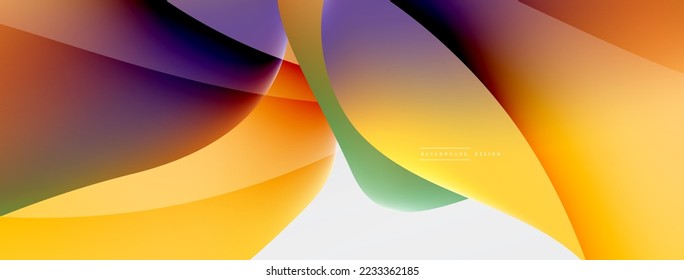 Fluid color abstract background. Liquid gradients, wave pattern. Trendy techno business template for wallpaper, banner, background or landing