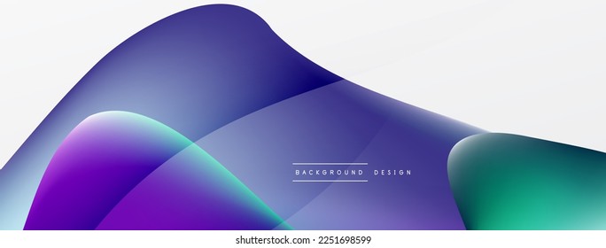 Fluid color abstract background. Liquid gradients, wave pattern. Trendy techno business template for wallpaper, banner, background or landing