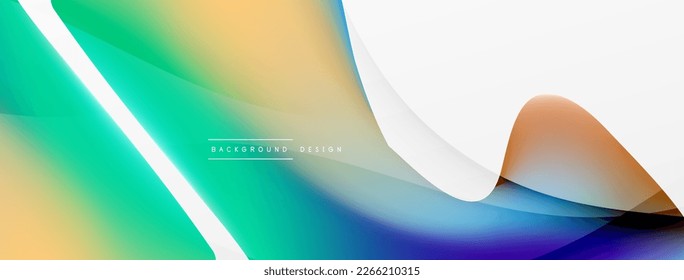 Fluid color abstract background. Liquid gradients, wave pattern. Trendy techno business template for wallpaper, banner, background or landing