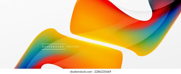 Fluid color abstract background. Liquid gradients, wave pattern. Trendy techno business template for wallpaper, banner, background or landing