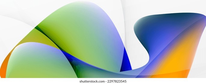 Fluid color abstract background. Liquid gradients, wave pattern. Trendy techno business template for wallpaper, banner, background or landing