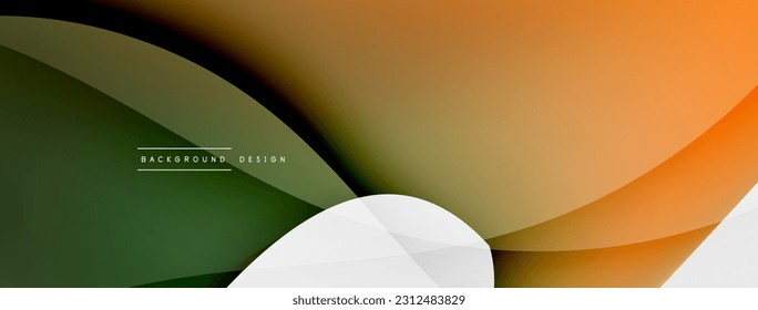 Fluid color abstract background. Liquid gradients, wave pattern. Trendy techno business template for wallpaper, banner, background or landing