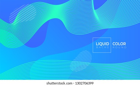 Fluid, color abstract geometric background with lines for brochure, catalog. 