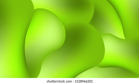 fluid color background design. abstract green background.Fluid gradient shapes composition.