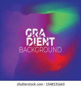 Fluid Color Background Design/ Gradient Poster Vector Illustration